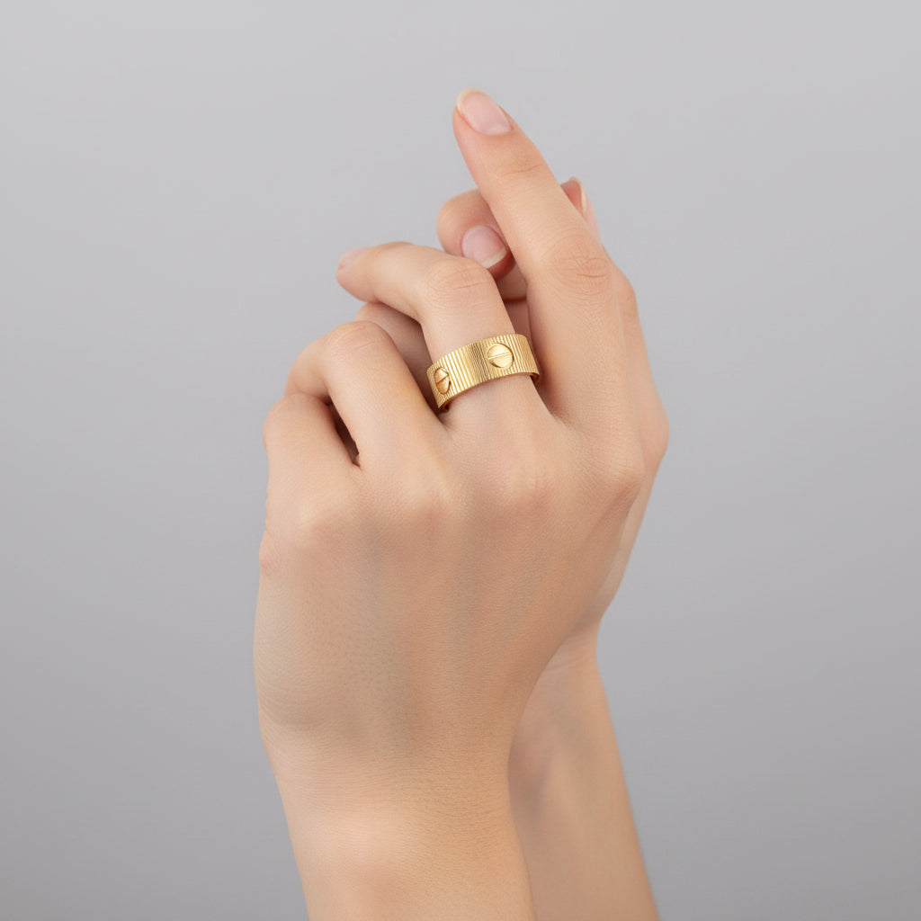 Cartier inspired love ring women