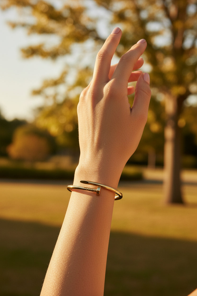 Nail Bangle Bracelet